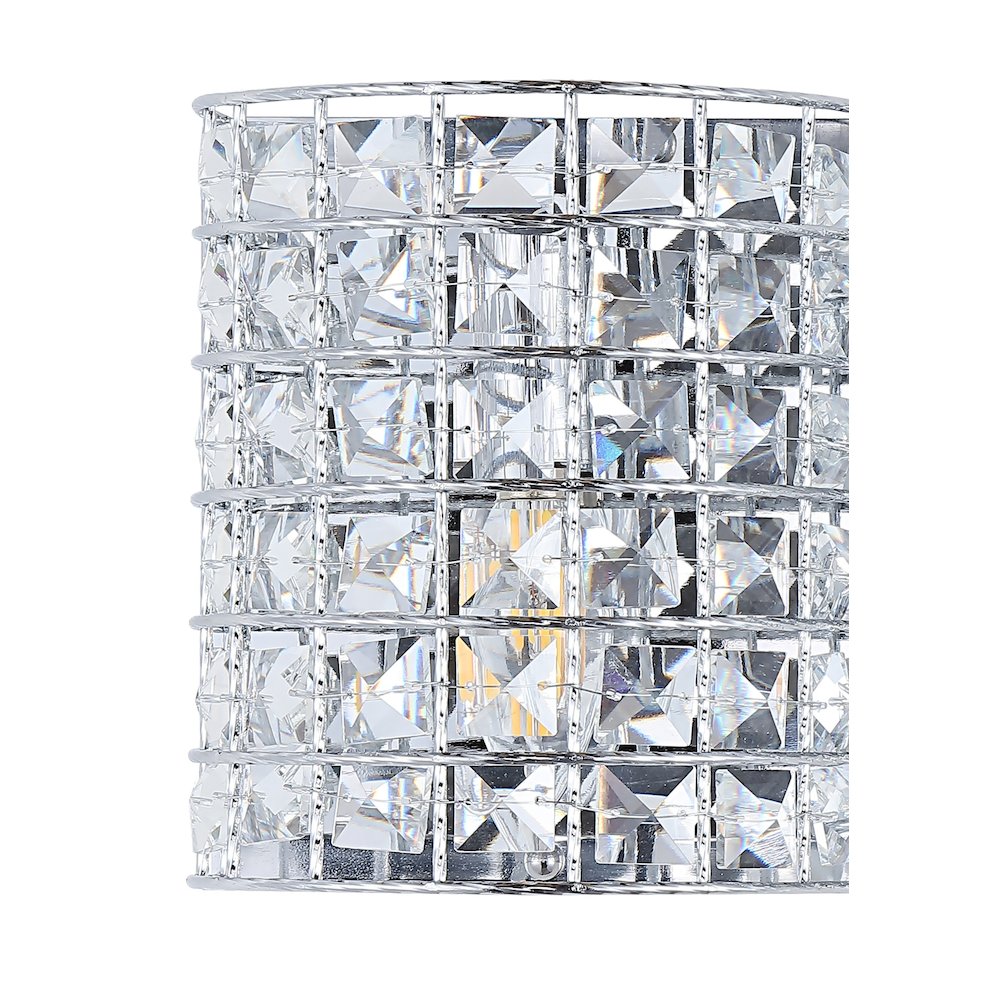 Clara Deco Metal/Crystal Classic Glam Led Vanity Light. Picture 3