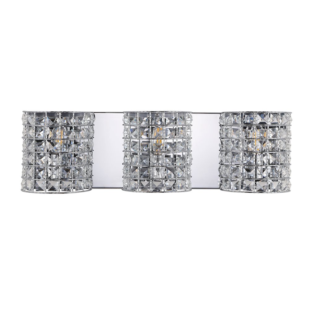 Clara Deco Metal/Crystal Classic Glam Led Vanity Light. Picture 2
