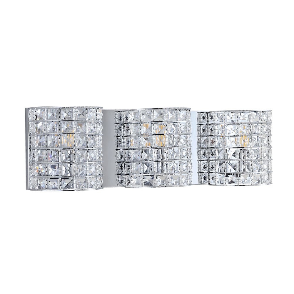 Clara Deco Metal/Crystal Classic Glam Led Vanity Light. Picture 5