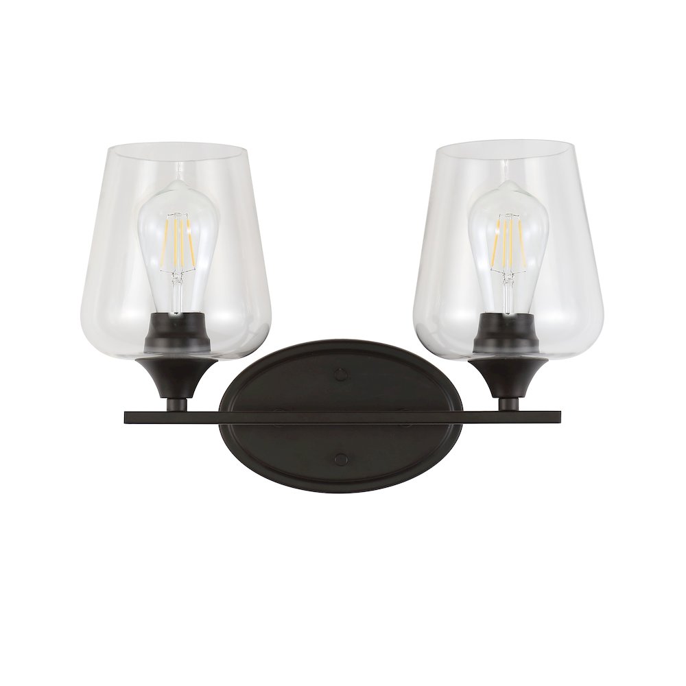 Jayne Iron/Glass Cottage Rustic Led Vanity Light. Picture 10