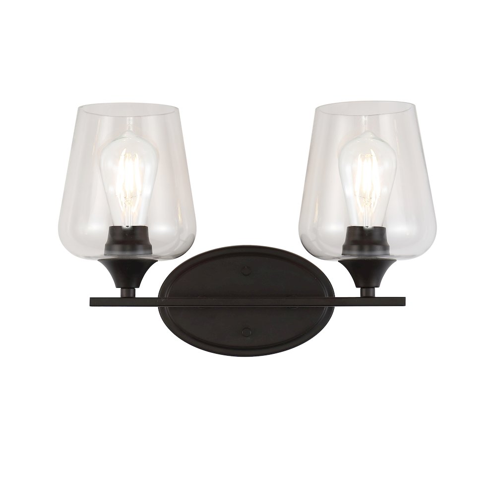 Jayne Iron/Glass Cottage Rustic Led Vanity Light. Picture 9
