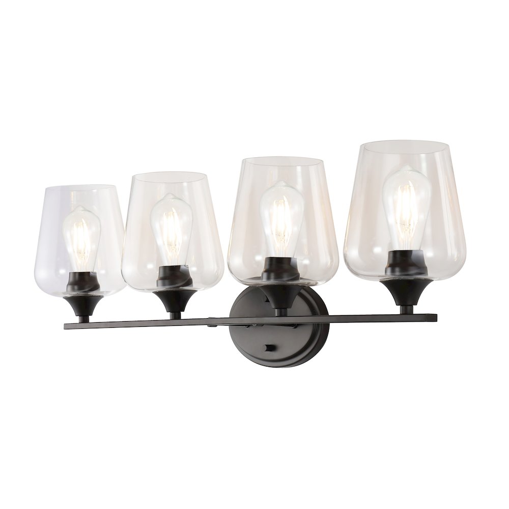 Jayne Iron/Glass Cottage Rustic Led Vanity Light. Picture 6