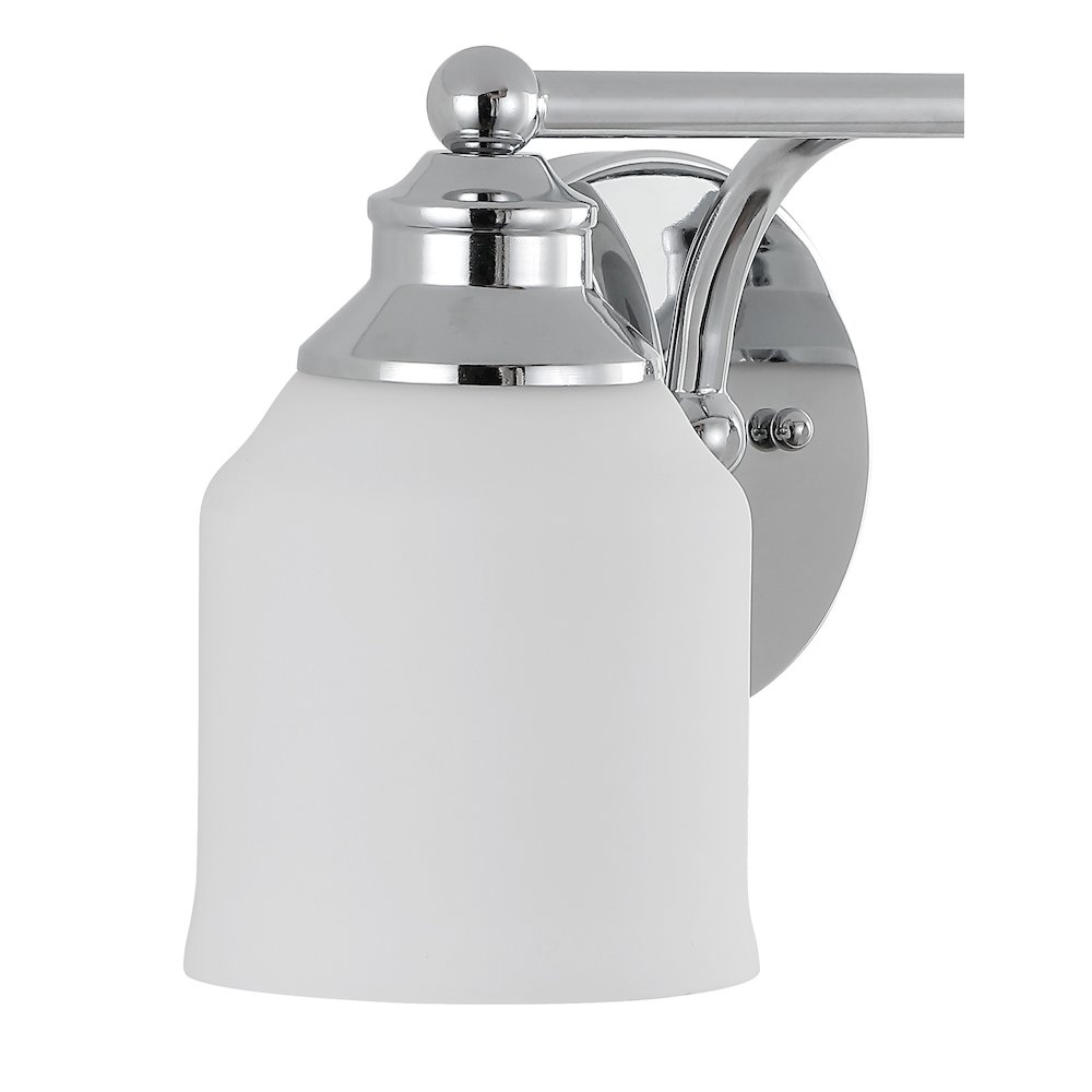 Lydia Iron/Frosted Glass Farmhouse Cottage Led Vanity Light. Picture 3
