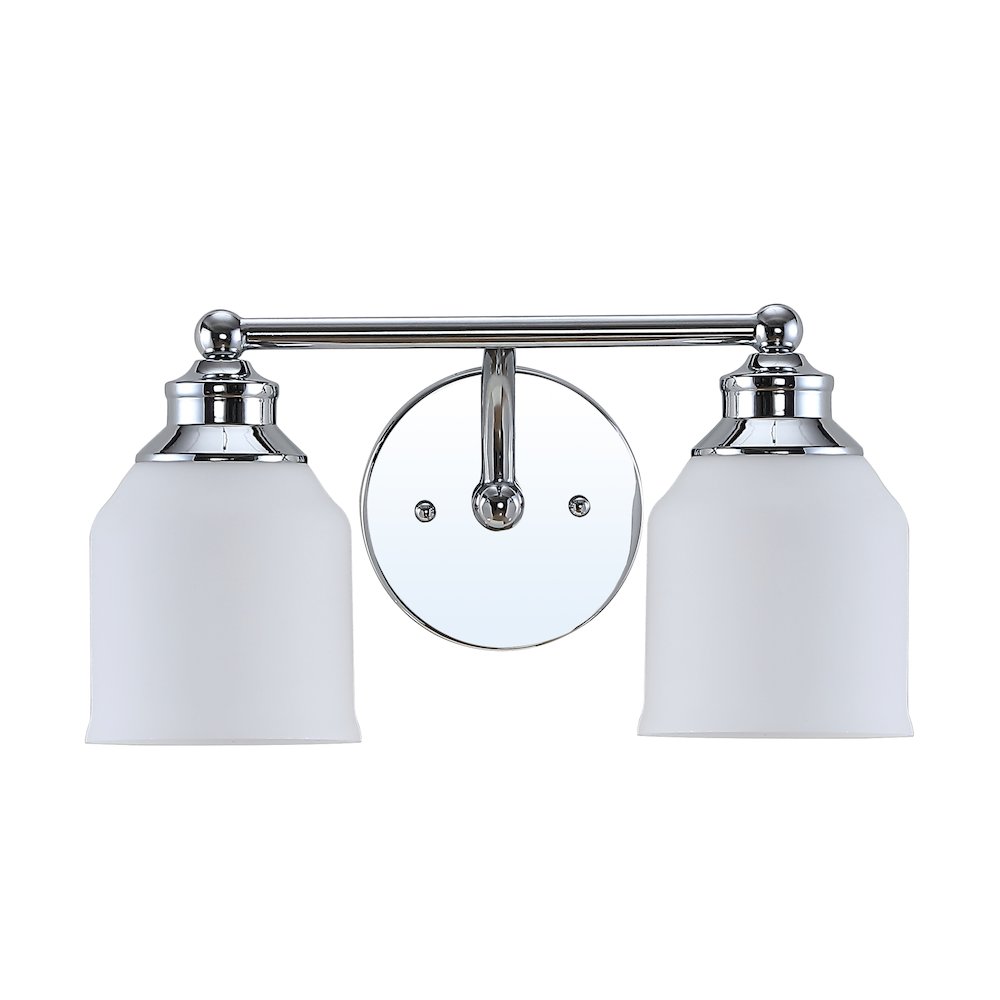Lydia Iron/Frosted Glass Farmhouse Cottage Led Vanity Light. Picture 2