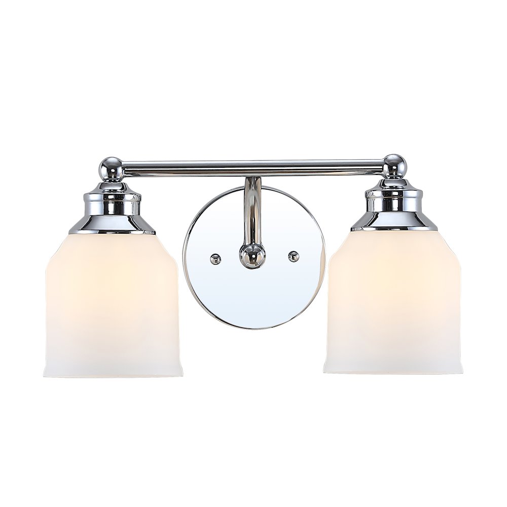 Lydia Iron/Frosted Glass Farmhouse Cottage Led Vanity Light. Picture 1