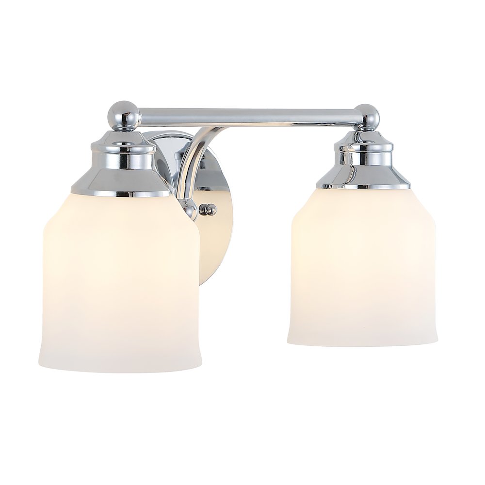 Lydia Iron/Frosted Glass Farmhouse Cottage Led Vanity Light. Picture 5