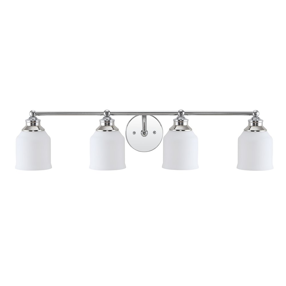 Lydia Iron/Frosted Glass Farmhouse Cottage Led Vanity Light. Picture 2