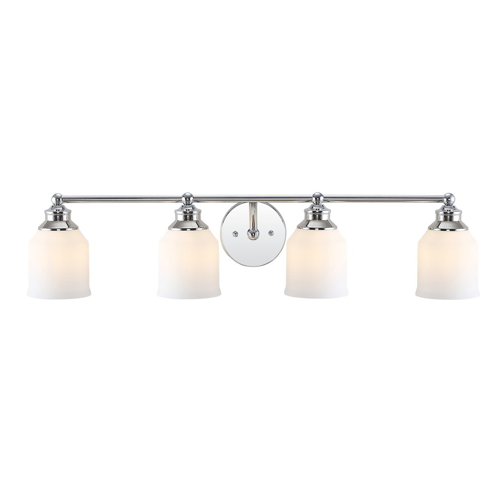 Lydia Iron/Frosted Glass Farmhouse Cottage Led Vanity Light. Picture 1