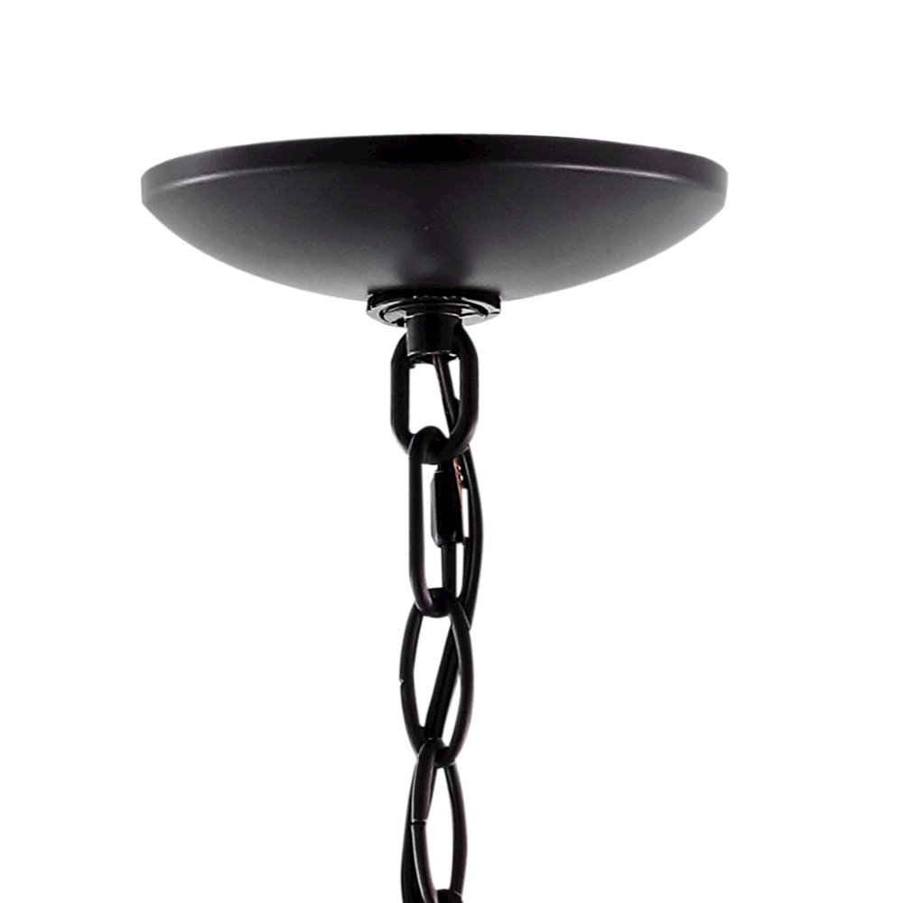 Kinsley Industrial Farmhouse Iron/Glass Led Pendant. Picture 3