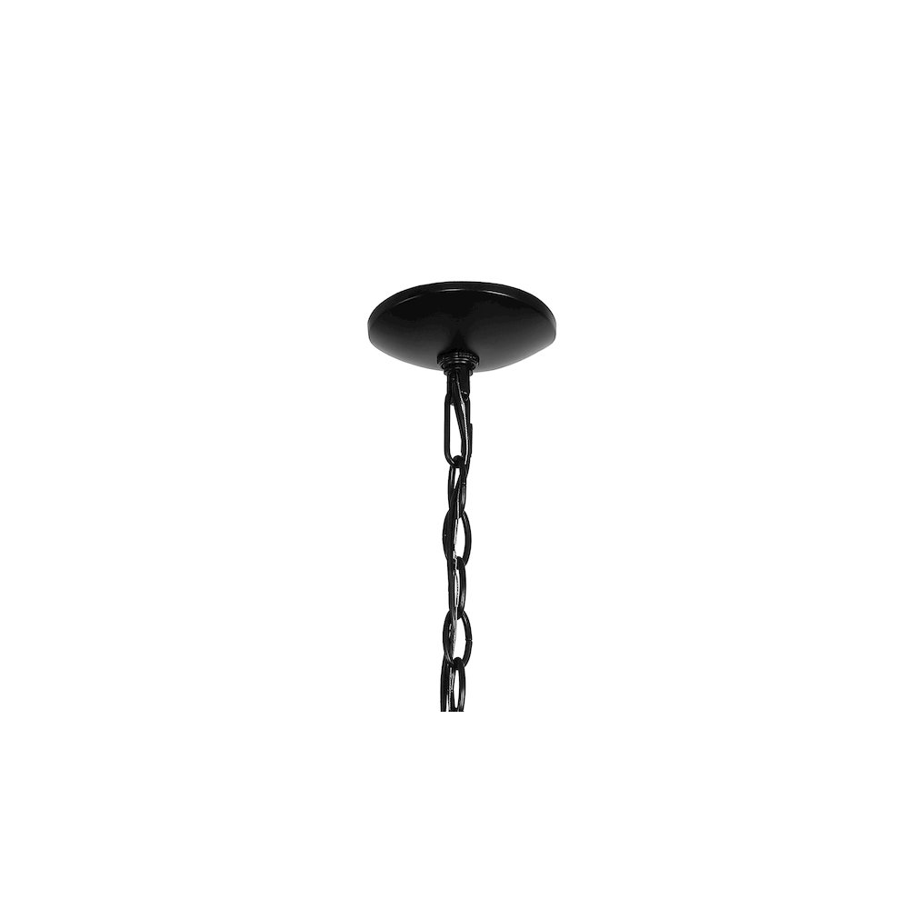 Coronet Iron/Seeded Glass Rustic Farmhouse Led Chandelier. Picture 4