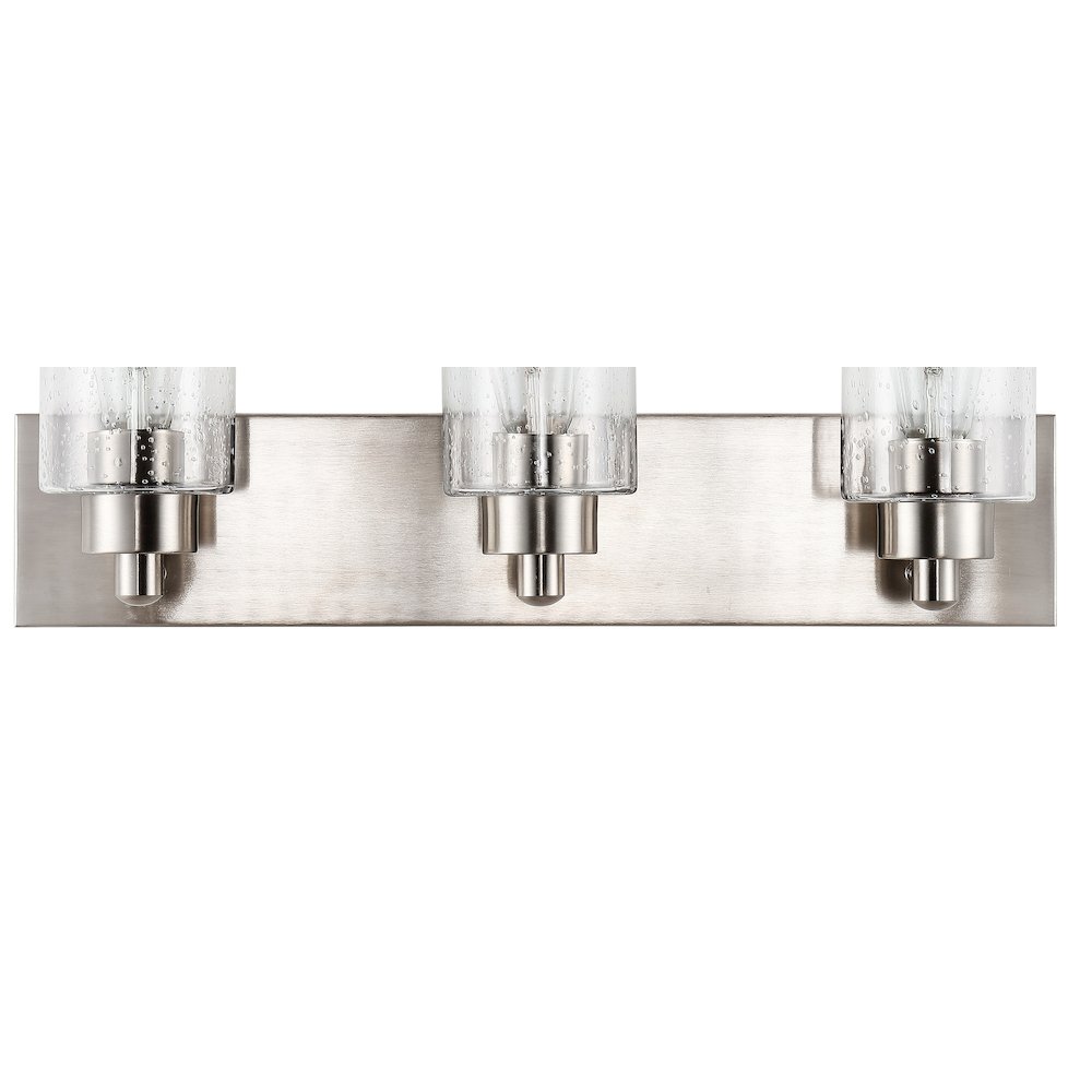 Irving Seeded Glass/Iron Modern Contemporary Led Vanity Light. Picture 3