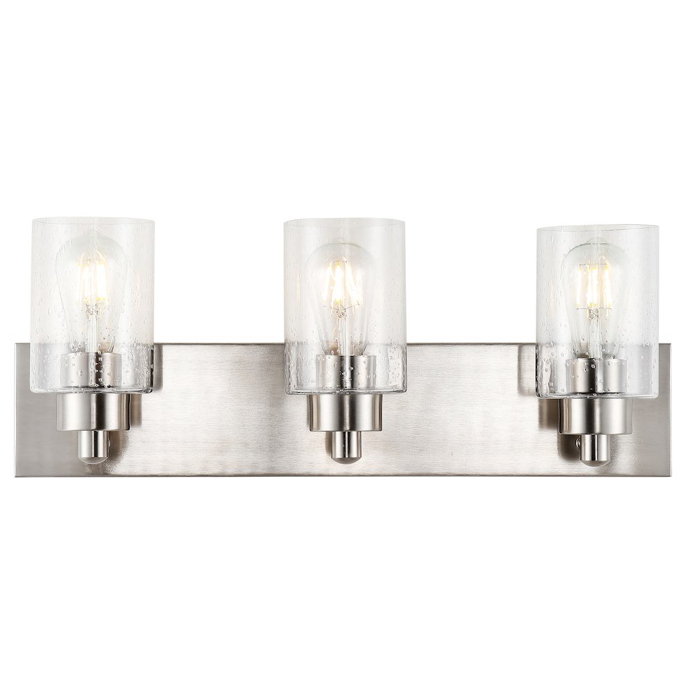 Irving Seeded Glass/Iron Modern Contemporary Led Vanity Light. Picture 11