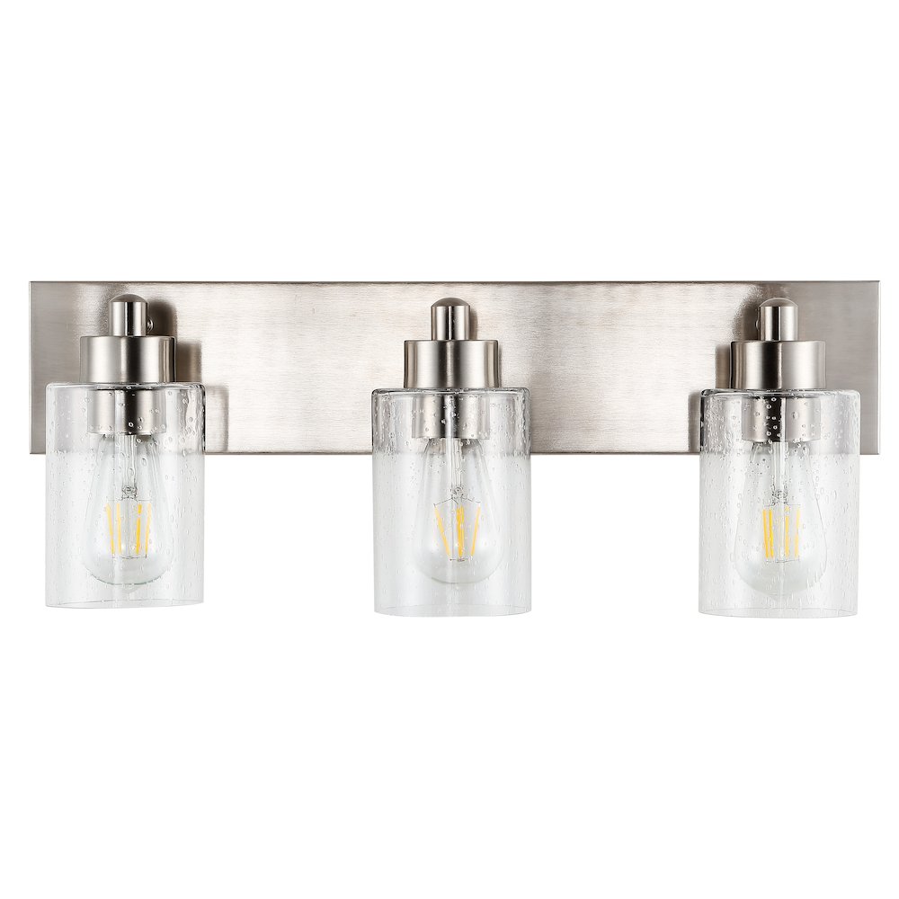 Irving Seeded Glass/Iron Modern Contemporary Led Vanity Light. Picture 5
