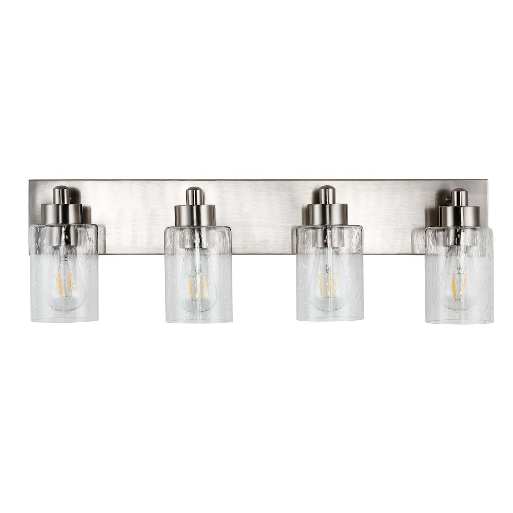 Irving Seeded Glass/Iron Modern Contemporary Led Vanity Light. Picture 5