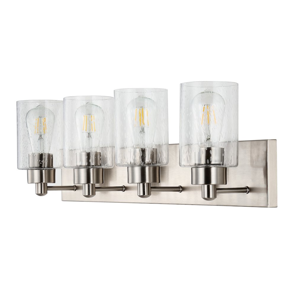 Irving Seeded Glass/Iron Modern Contemporary Led Vanity Light. Picture 7