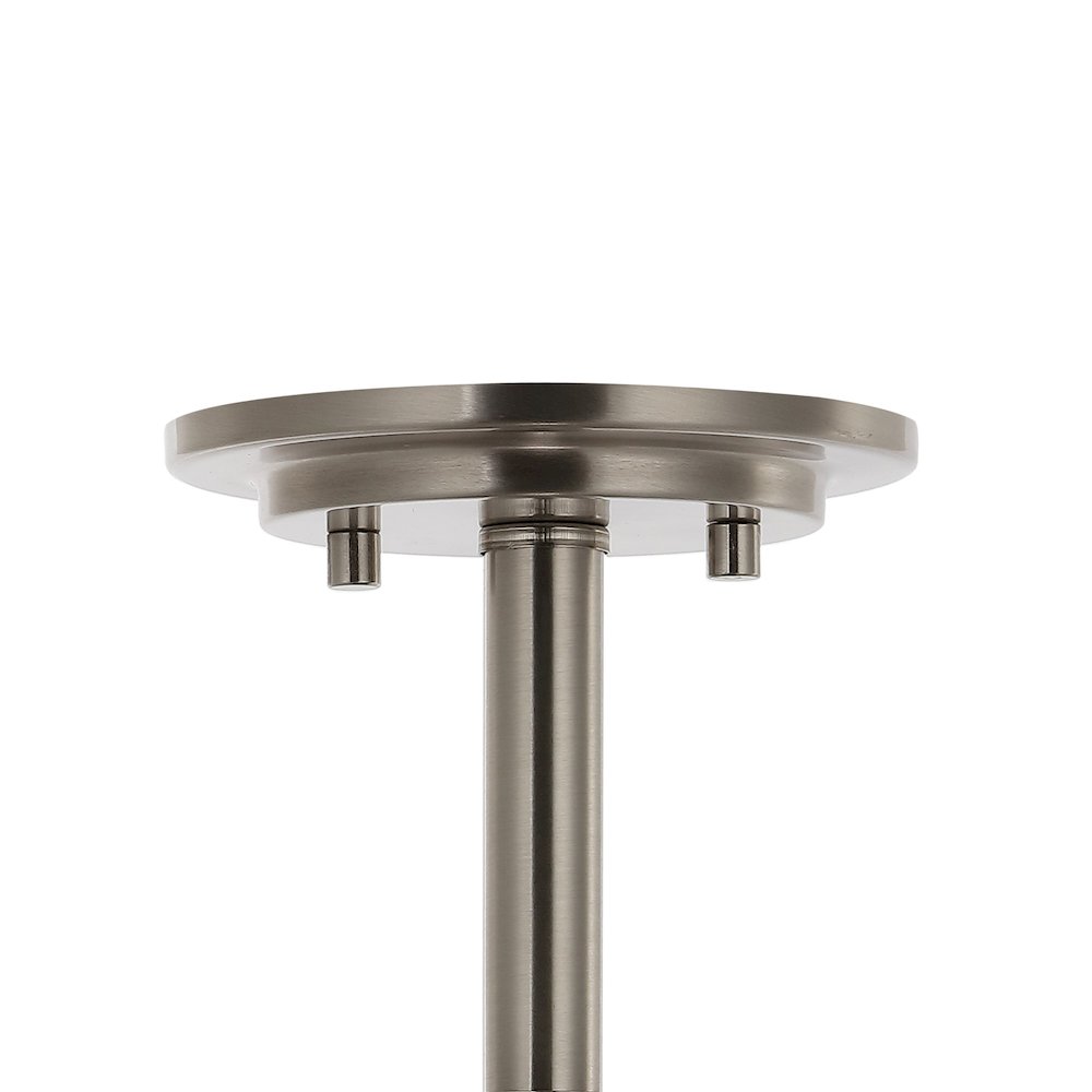 Lina Modern Industrial Iron/Seeded Glass Led Semi Flush Mount. Picture 3
