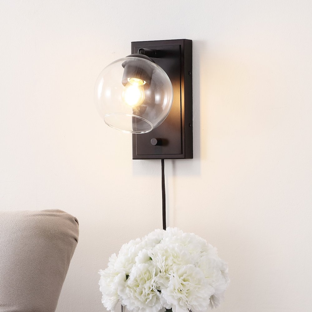 Hugo Minimalist Modern Plug In Or Hardwired Adjustable Iron Led Wall Sconce. Picture 6
