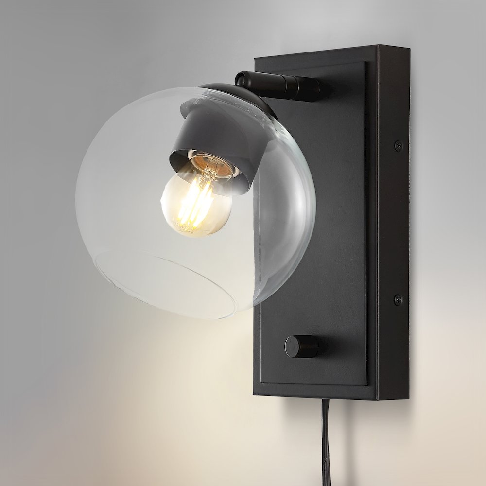 Hugo Minimalist Modern Plug In Or Hardwired Adjustable Iron Led Wall Sconce. Picture 7