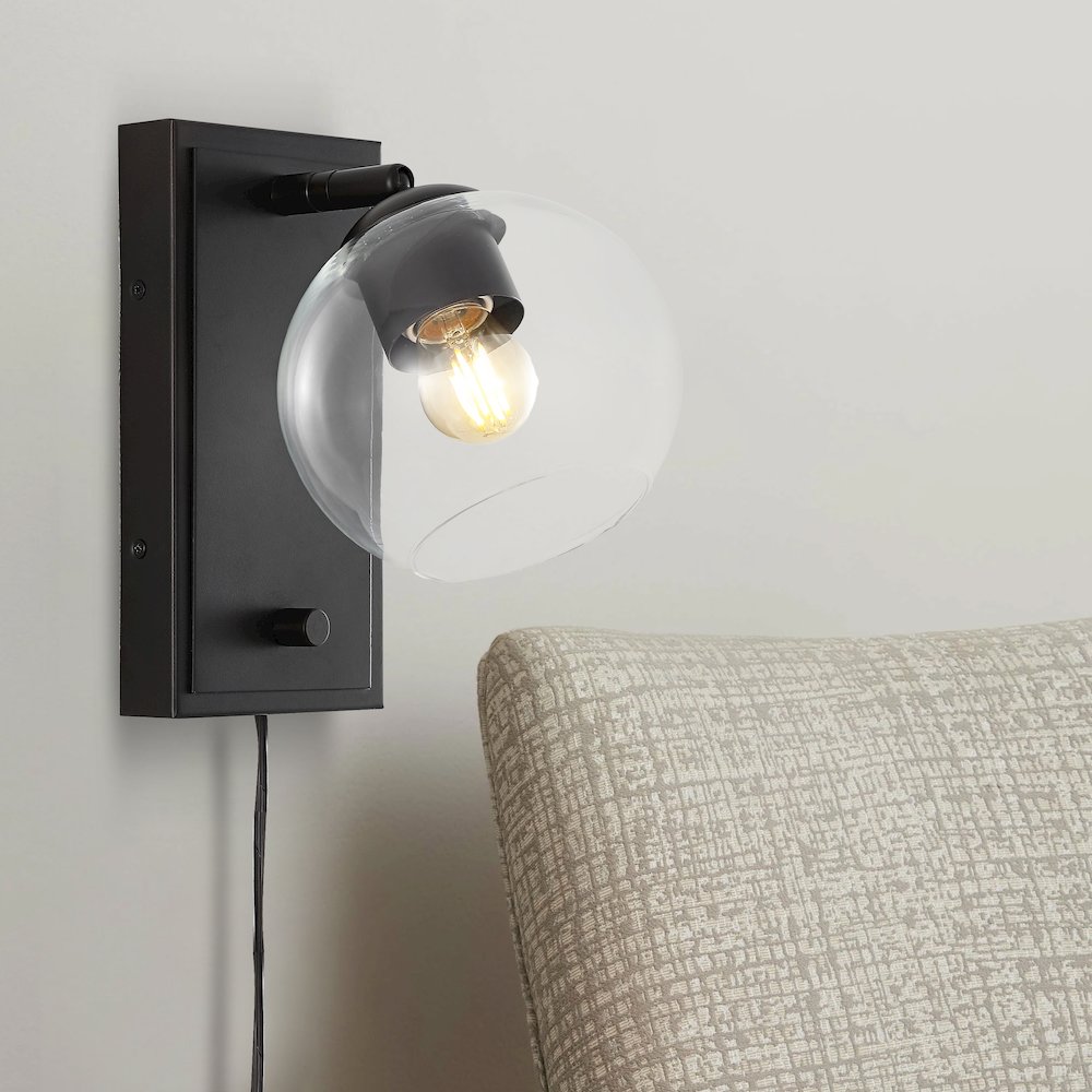 Hugo Minimalist Modern Plug In Or Hardwired Adjustable Iron Led Wall Sconce. Picture 8
