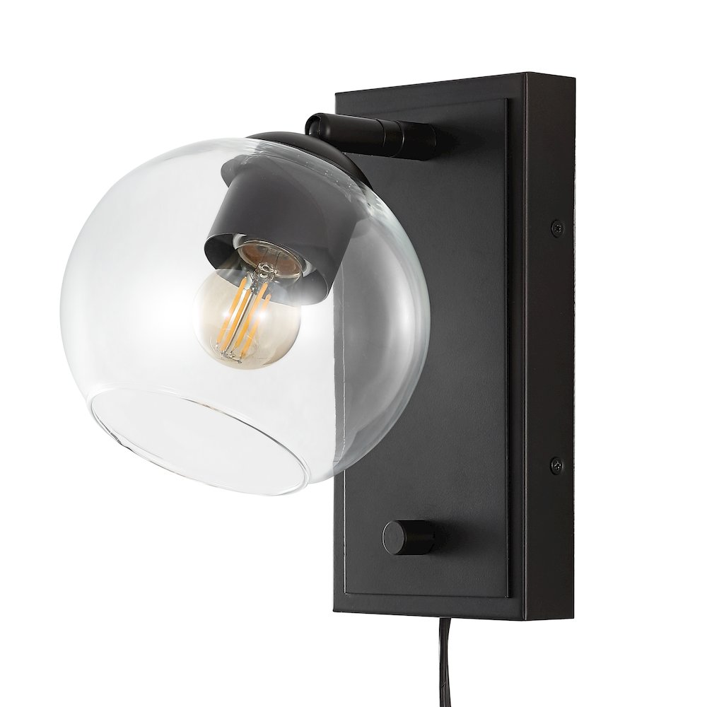 Hugo Minimalist Modern Plug In Or Hardwired Adjustable Iron Led Wall Sconce. Picture 1