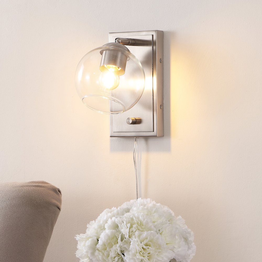 Hugo Minimalist Modern Plug In Or Hardwired Adjustable Iron Led Wall Sconce. Picture 6