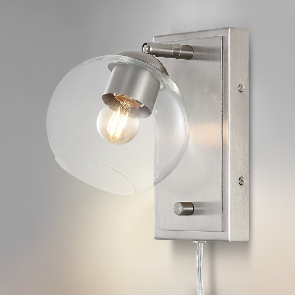 Hugo Minimalist Modern Plug In Or Hardwired Adjustable Iron Led Wall Sconce. Picture 7
