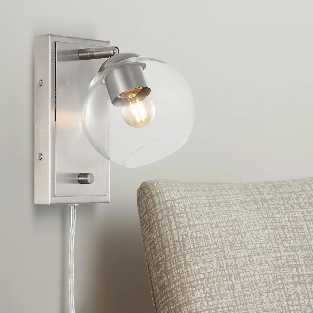 Hugo Minimalist Modern Plug In Or Hardwired Adjustable Iron Led Wall Sconce. Picture 8