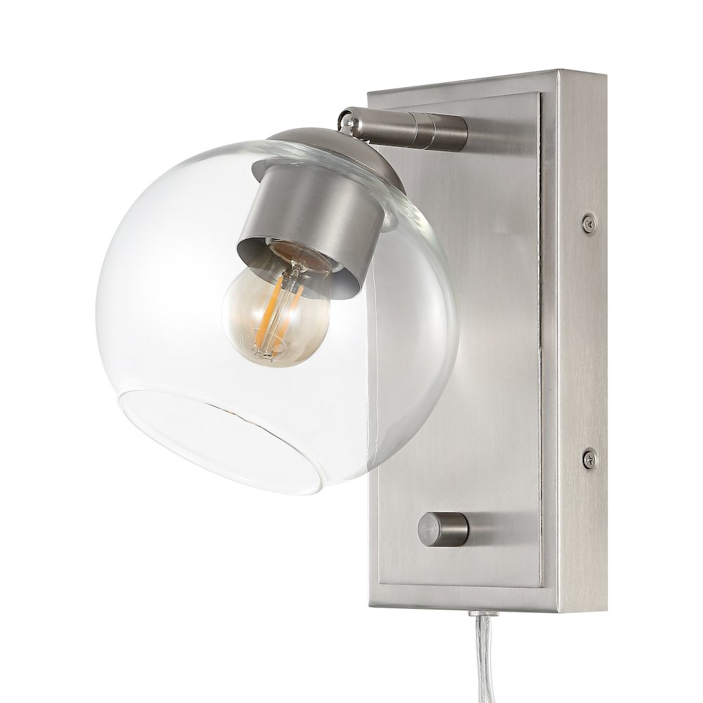 Hugo Minimalist Modern Plug In Or Hardwired Adjustable Iron Led Wall Sconce. Picture 1