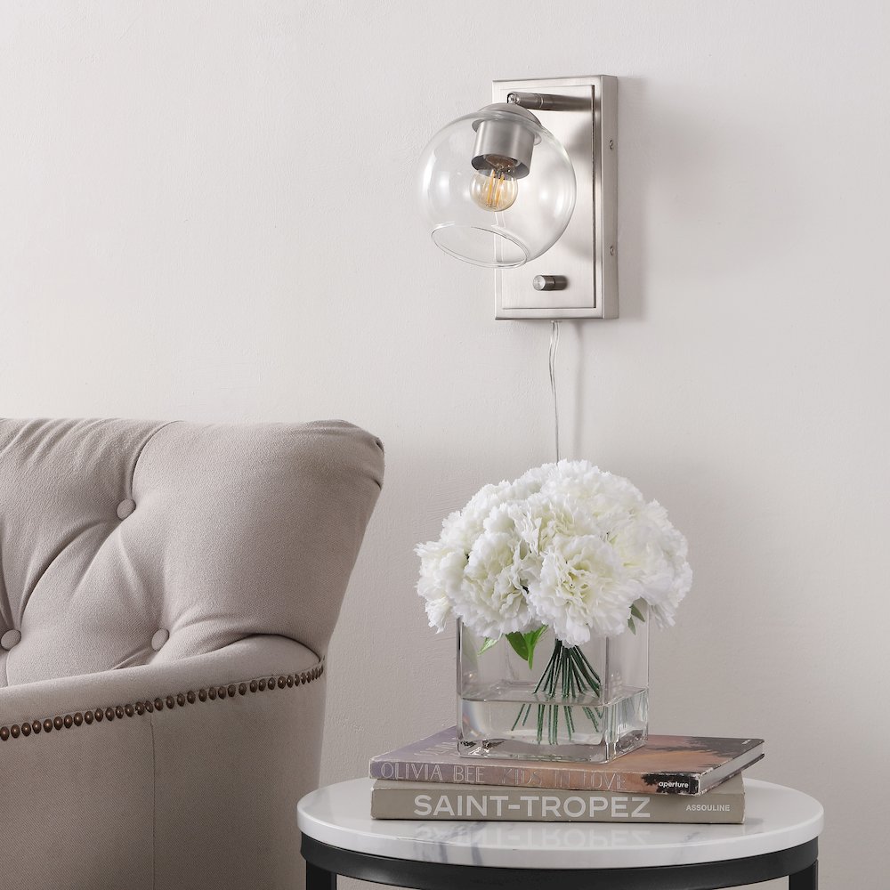 Hugo Minimalist Modern Plug In Or Hardwired Adjustable Iron Led Wall Sconce. Picture 3