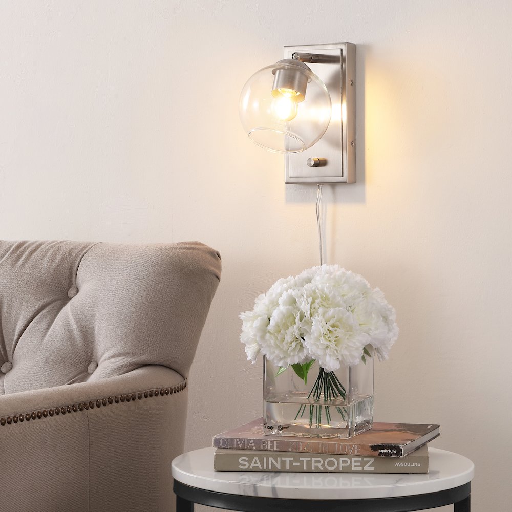 Hugo Minimalist Modern Plug In Or Hardwired Adjustable Iron Led Wall Sconce. Picture 2