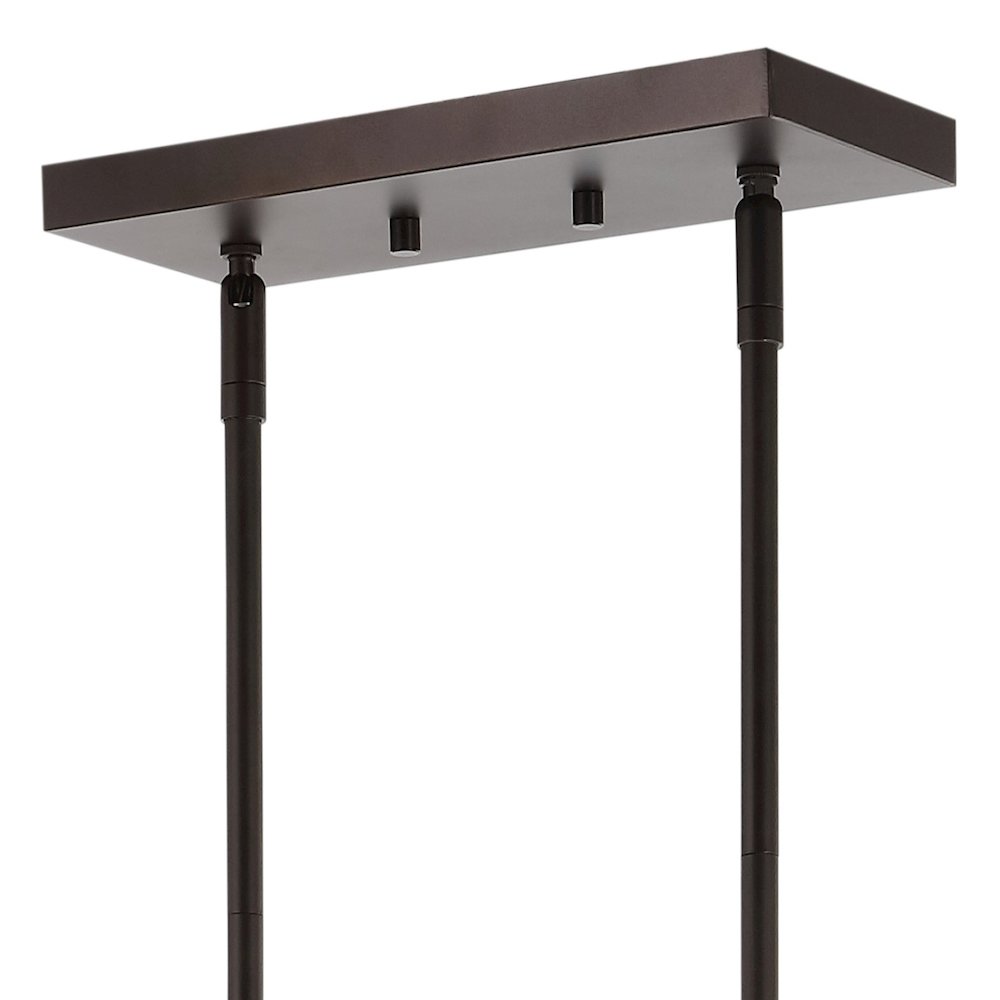 Julian Farmhouse Bohemian Iron/Glass Linear Led Pendant. Picture 3