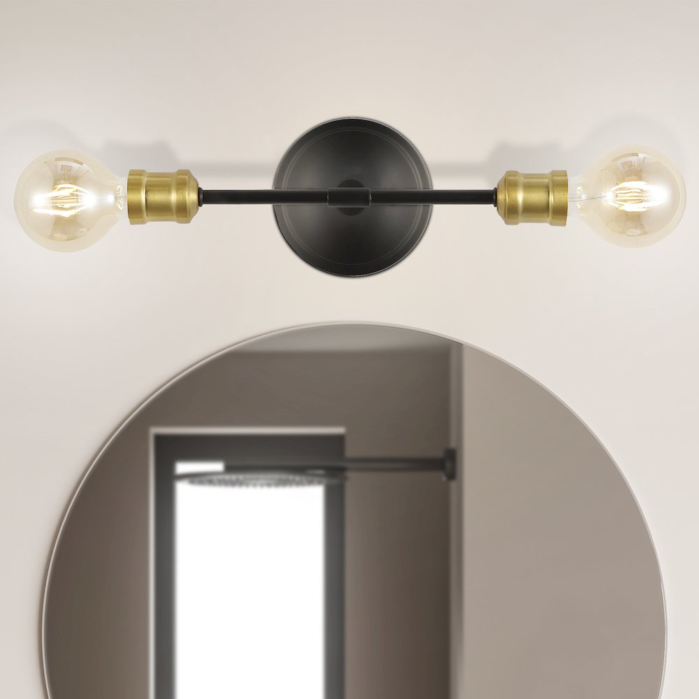 Jaxon Industrial Farmhouse Iron Led Vanity. Picture 7