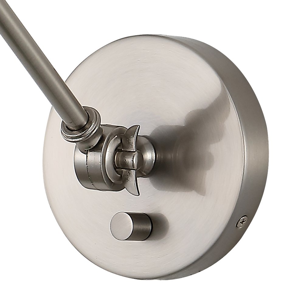 Cowie Iron/Glass Adjustable Led Wall Sconce. Picture 3