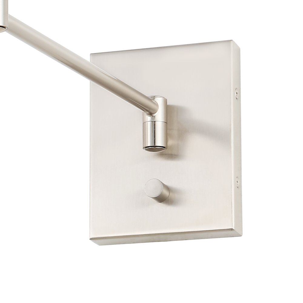 Cary Iron Contemporary Swing Arm Led Wall Sconce. Picture 3