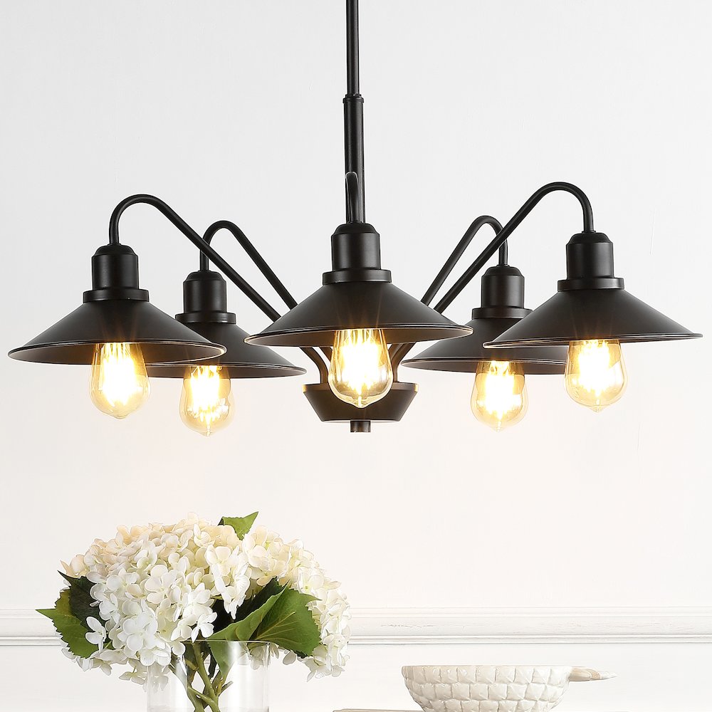 Cade Metal Farmhouse Industrial Led Pendant. Picture 11