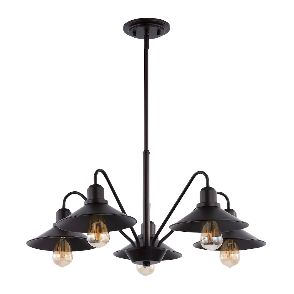 Cade Metal Farmhouse Industrial Led Pendant. Picture 2