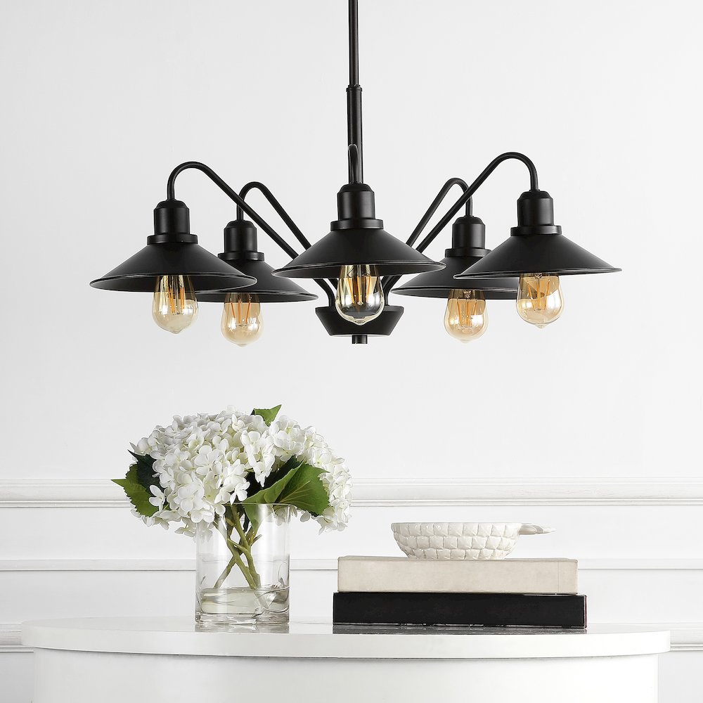 Cade Metal Farmhouse Industrial Led Pendant. Picture 8