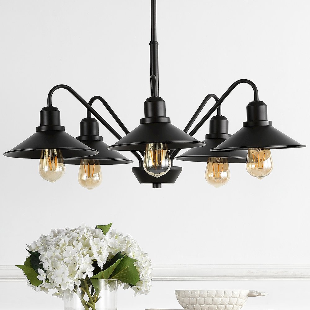 Cade Metal Farmhouse Industrial Led Pendant. Picture 9