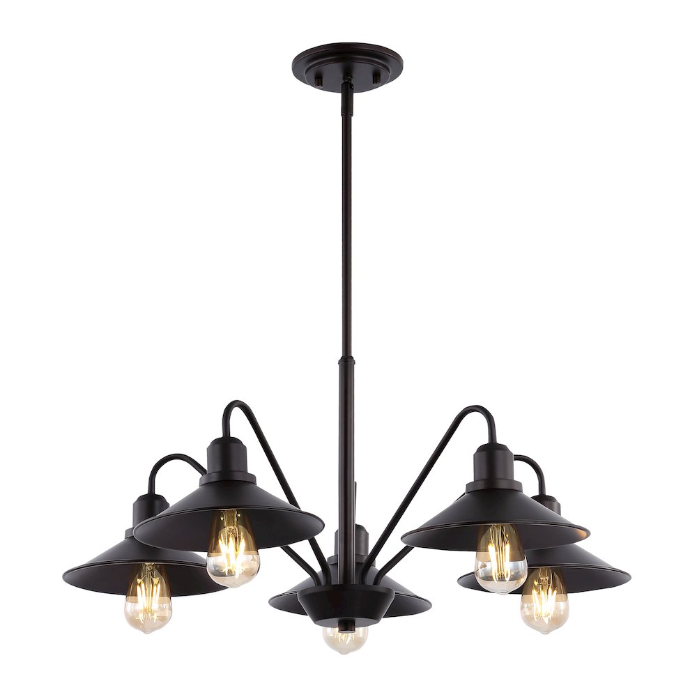 Cade Metal Farmhouse Industrial Led Pendant. Picture 1