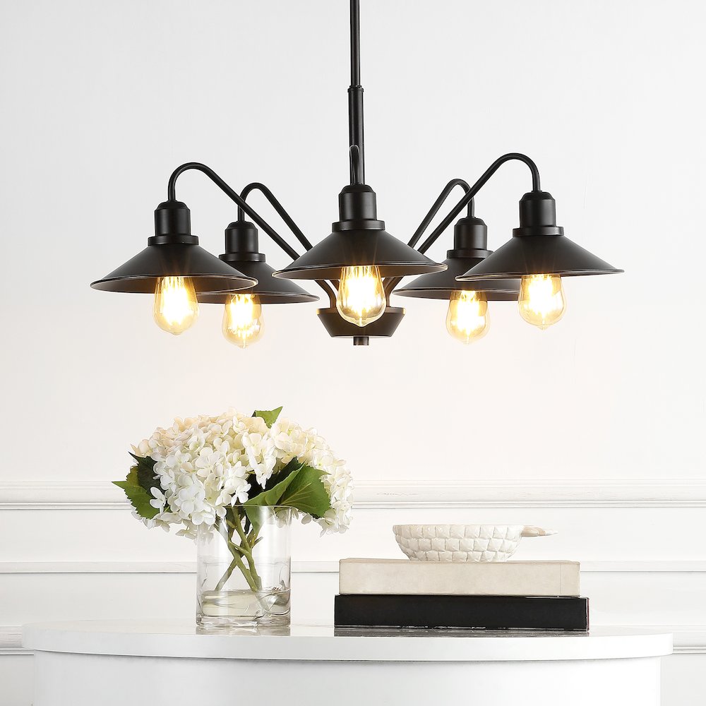 Cade Metal Farmhouse Industrial Led Pendant. Picture 7