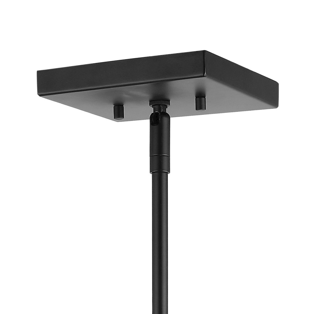 Amara Industrial Farmhouse Iron/Glass Led Pendant. Picture 3
