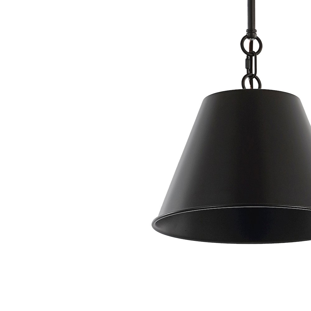 Harper Industrial Farmhouse Iron Led Pendant. Picture 2