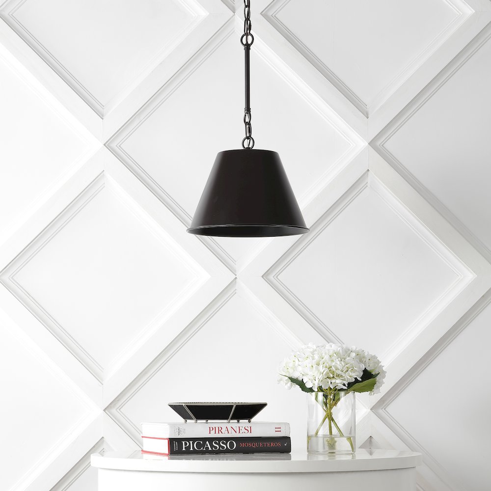 Harper Industrial Farmhouse Iron Led Pendant. Picture 4