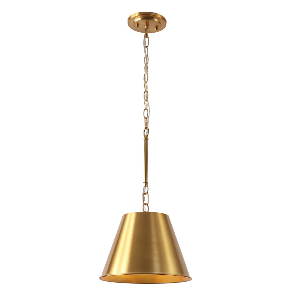 Harper Industrial Farmhouse Tapered Cone Empire Metal LED Pendant. Picture 1