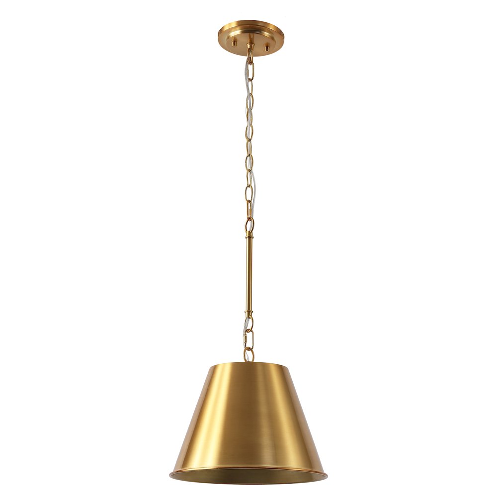 Harper Industrial Farmhouse Tapered Cone Empire Metal LED Pendant. Picture 9