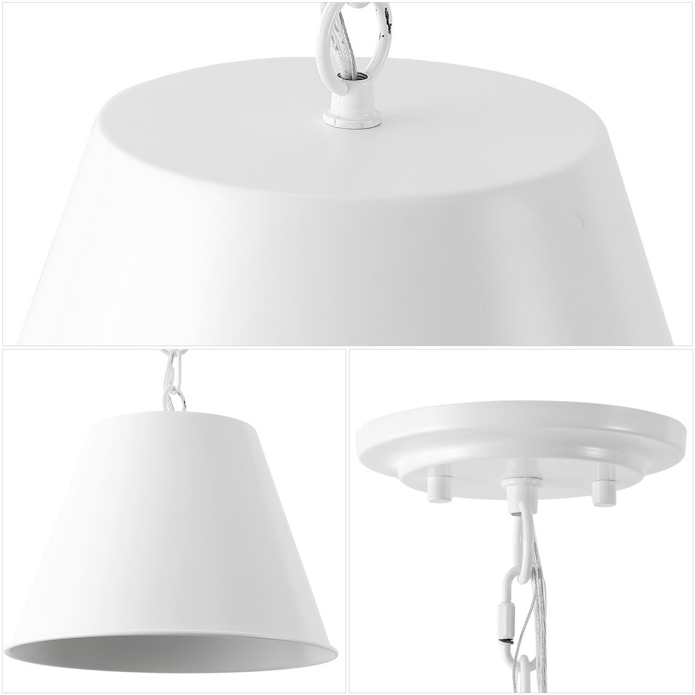 Harper Industrial Farmhouse Tapered Cone Empire Metal LED Pendant. Picture 4