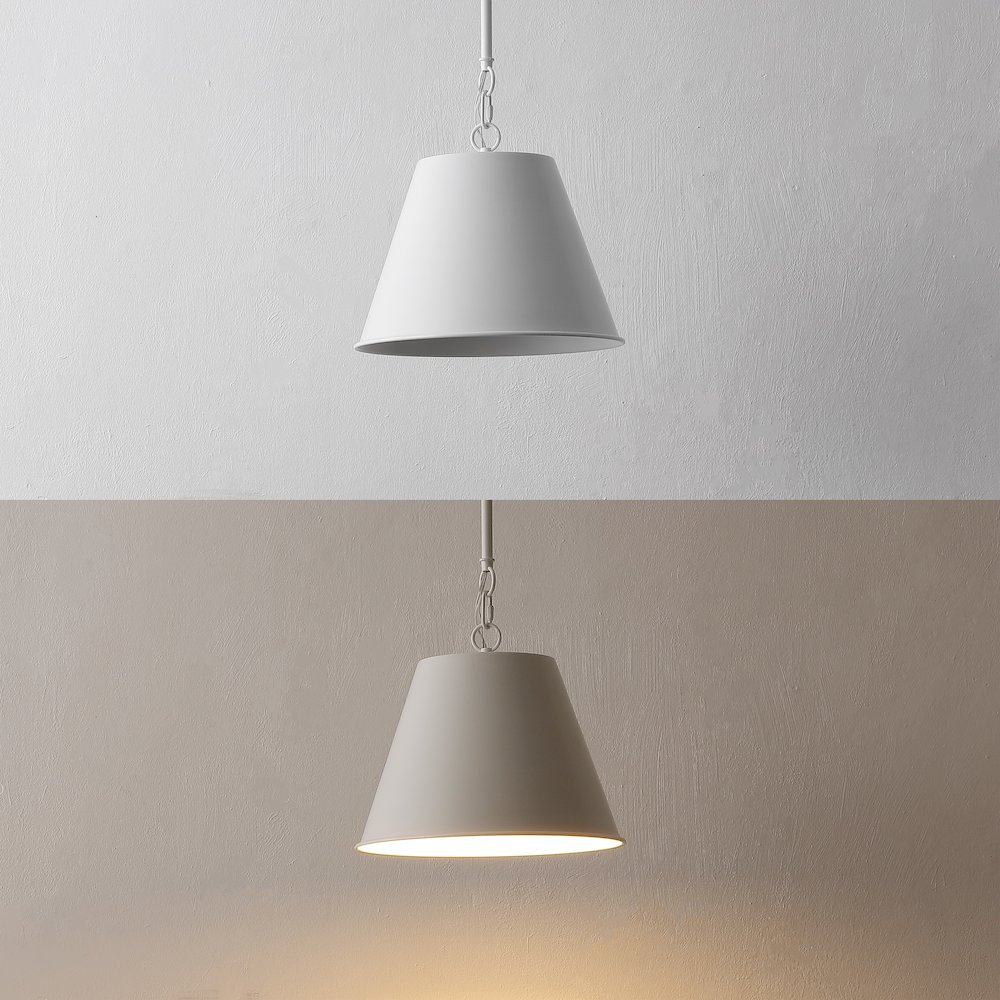 Harper Industrial Farmhouse Tapered Cone Empire Metal LED Pendant. Picture 6