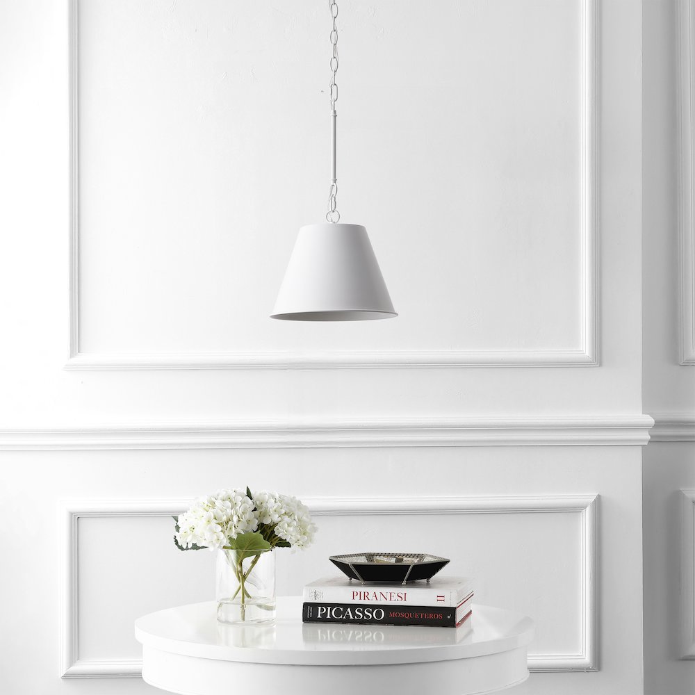 Harper Industrial Farmhouse Tapered Cone Empire Metal LED Pendant. Picture 8
