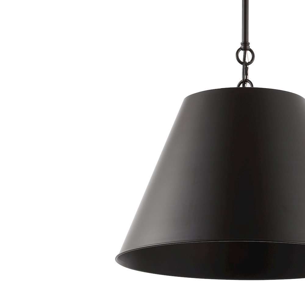 Harper Industrial Farmhouse Iron Led Pendant. Picture 2