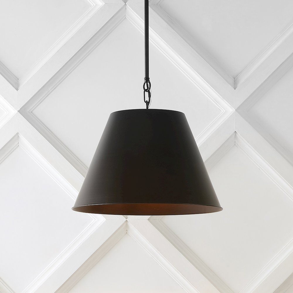 Harper Industrial Farmhouse Iron Led Pendant. Picture 8